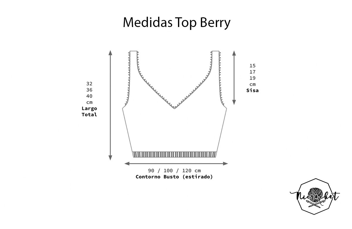 Patrón Top Berry por Nicole Tobar @nicrochet_tejidos | Alamadriguera.cl