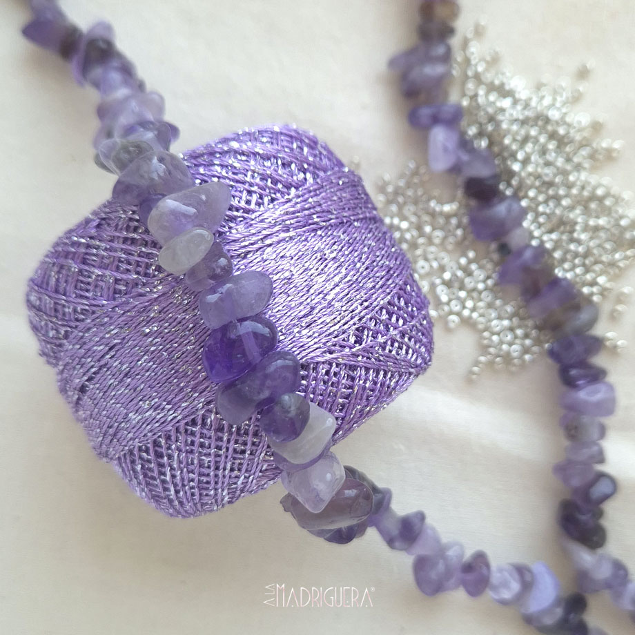 Kit de tejido: Collar Aura - Imagen 6